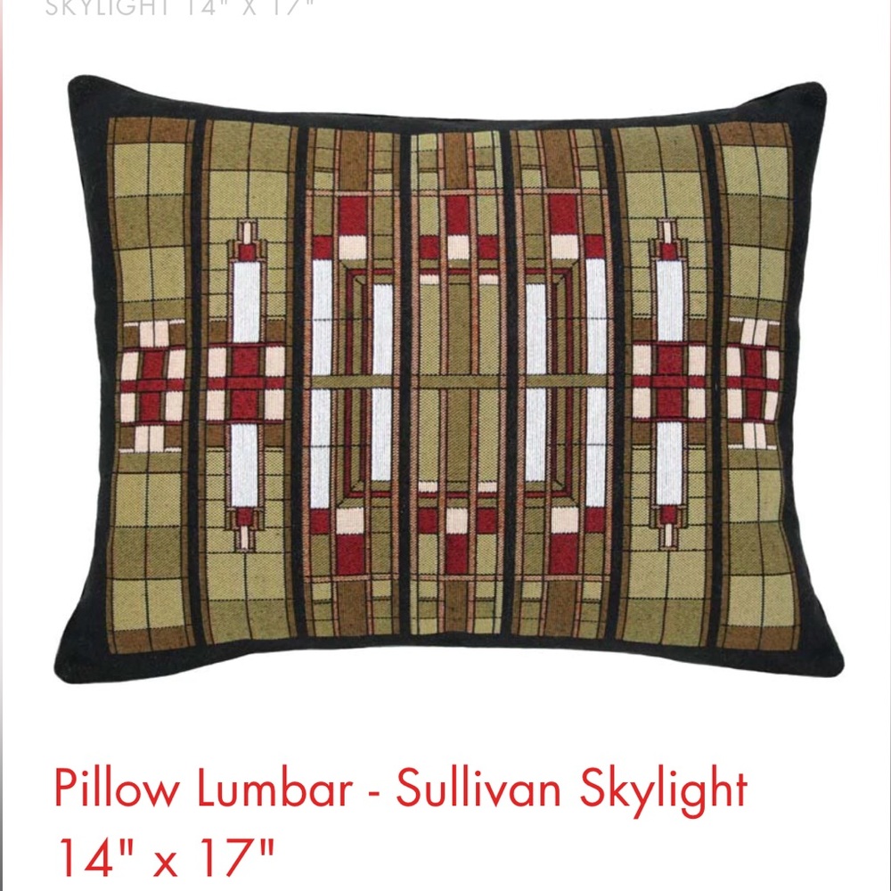 Frank Lloyd Wright Lumbar Pillow